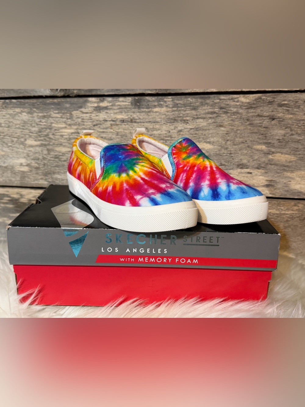 Skechers Street Poppy Hippy Hype Tie-Dye Slip On Sneakers